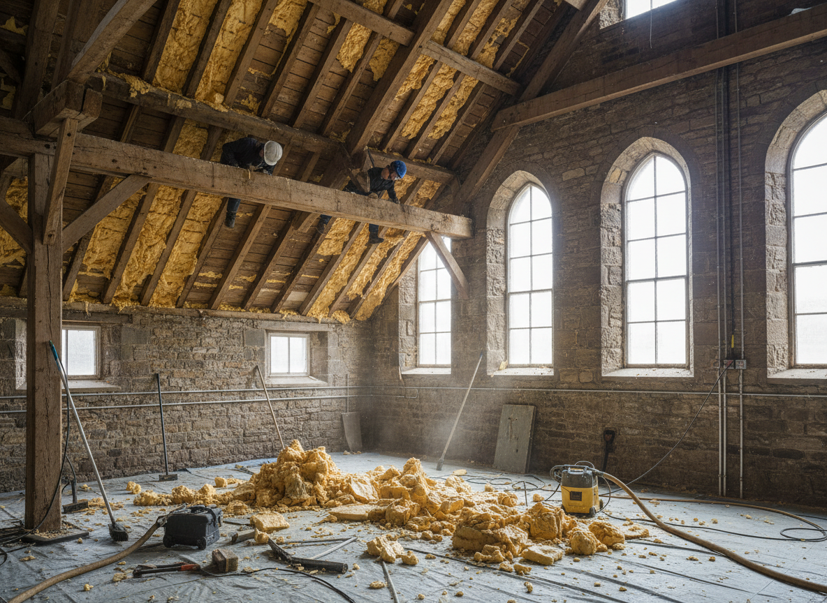 Spray Foam Removal Considerations For Older Huddersfield Mill Conversions