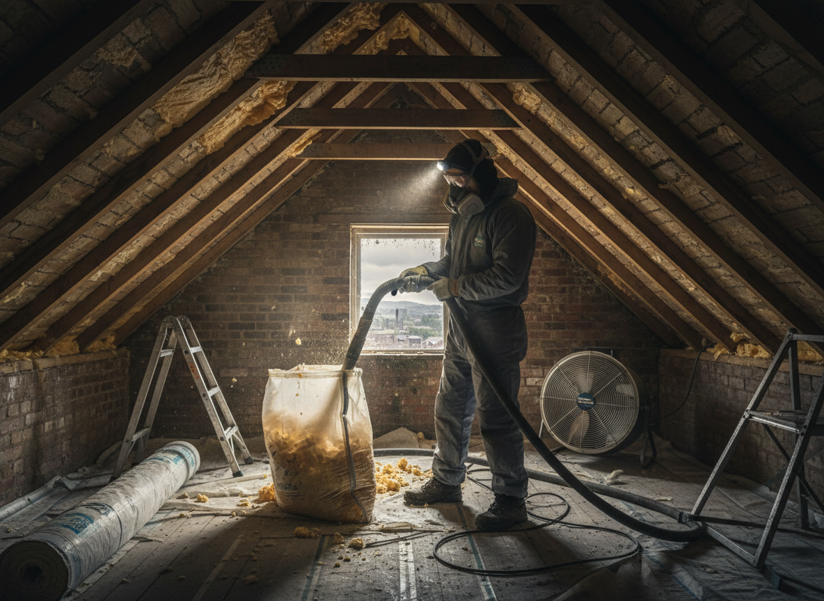 mortgage lender spray foam removal in Huddersfield